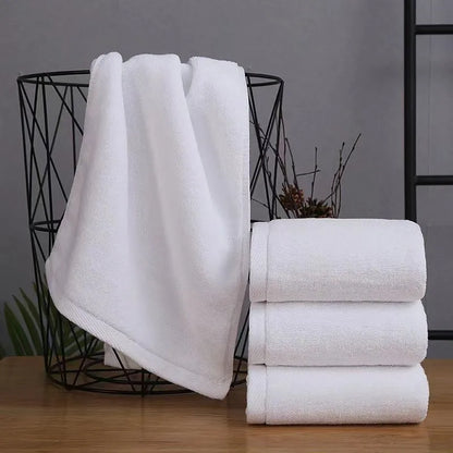 Cotton White Towel Super Absorbent Children Adult Towel Soft and Comfortable Hotel Beauty Salon Towel Multi-functional Towel