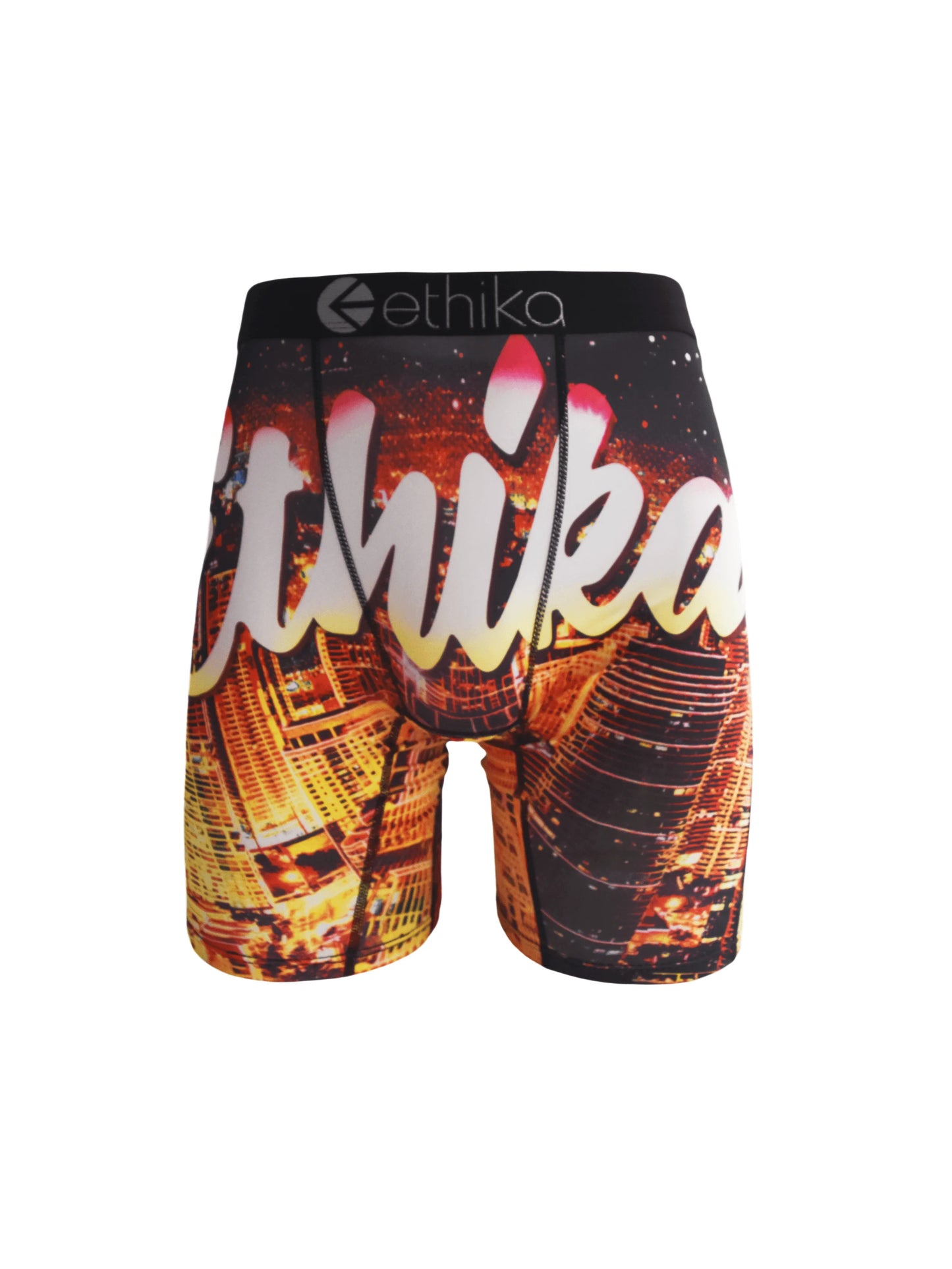 ETHIKA Herrboxers – Andningsbar Mesh-kil, Tryckta Mönster, Plus Size S–3XL