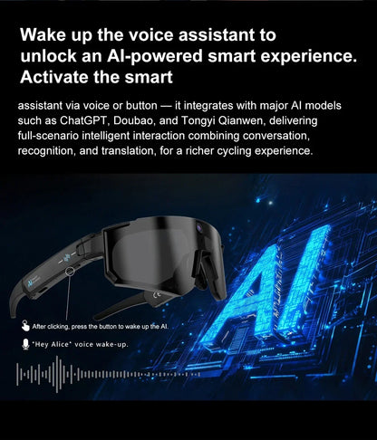 Xiaomi AI Smart Glasses1080P Camera 8MP Anti-shake Cycling Video&Photo Sport Sunglasses ChatGPT DualMic 32GB Windproof Goggles