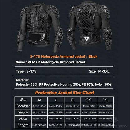 VEMAR MC-Jacka / Byxor med CE-certifierade Protektorer – Herr & Dam Motorcykelskydd 2026