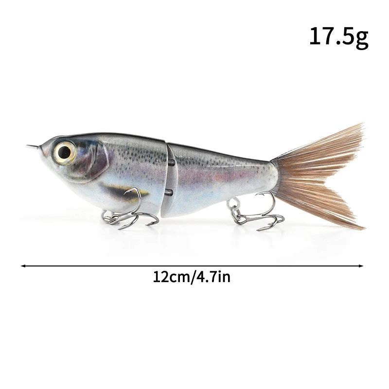 11.5cm 18.5g Balam Glide Bait Swimbait Joint Giant Pike Bass Fishing Lure Hard Bait Catfish Saltwater Lures Leurre De Pêche