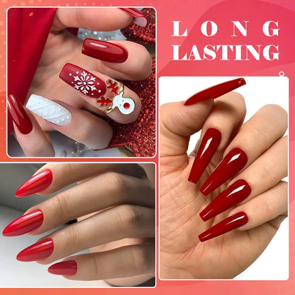 GAVY 6pcs Gel Polish Starter Kit - Permanent Nail Polish Set Glossy Suitable for DIY Manicure, Spring Summer Nail,