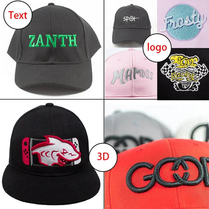 EMROJENTIA Custom Embroidered Caps and Hats - Personalized Logo or Text- - Ideal for Business, Events, and Gifts