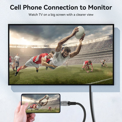 USB-C till HDMI-kabel 4K/8K med DP Alt Mode – 1–3 m