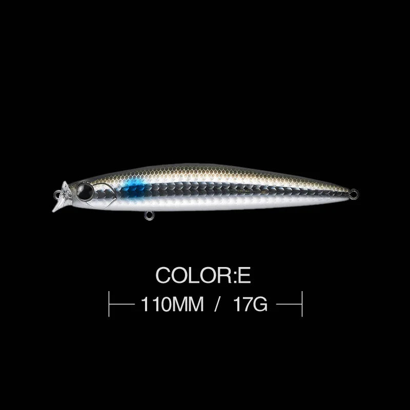 1pcs 17g 11cm Minnow Fishing Lures Long Cast Sunken Fish Bait Swinger Floating Bass Artificial Bait Crank Bait Carp Pesca Tackle