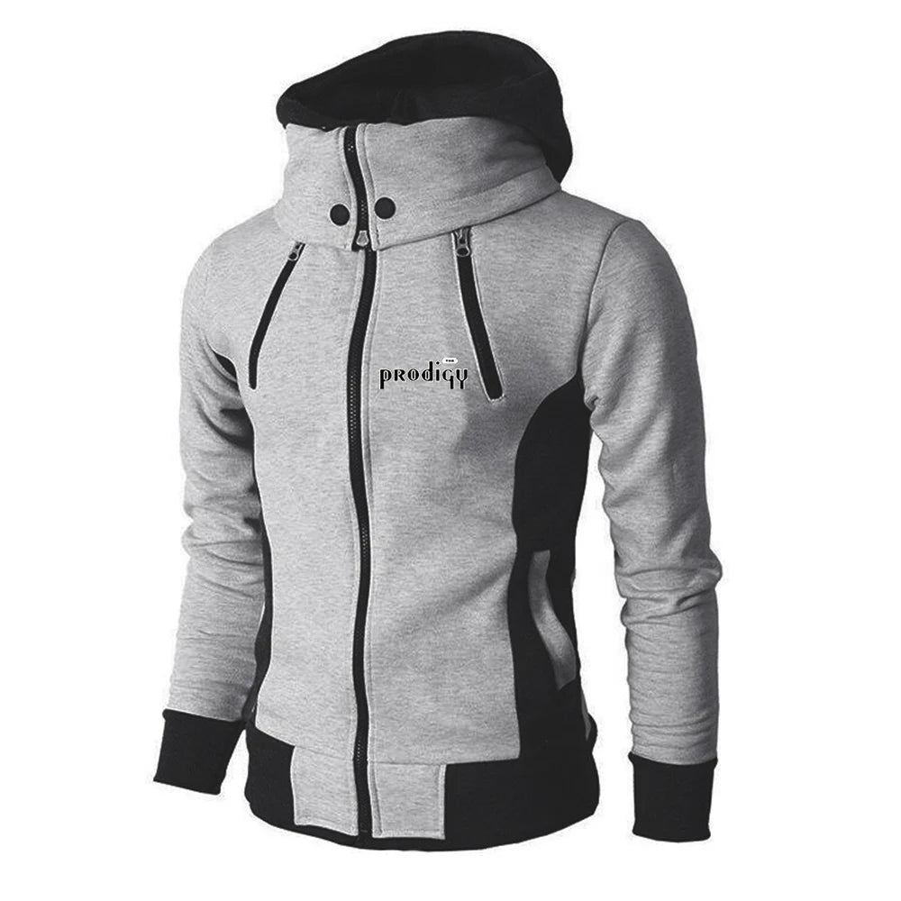 Hoodie-jacka med Dragkedja Herr – Tryckt Streetwear Vår/Höst, S–3XL