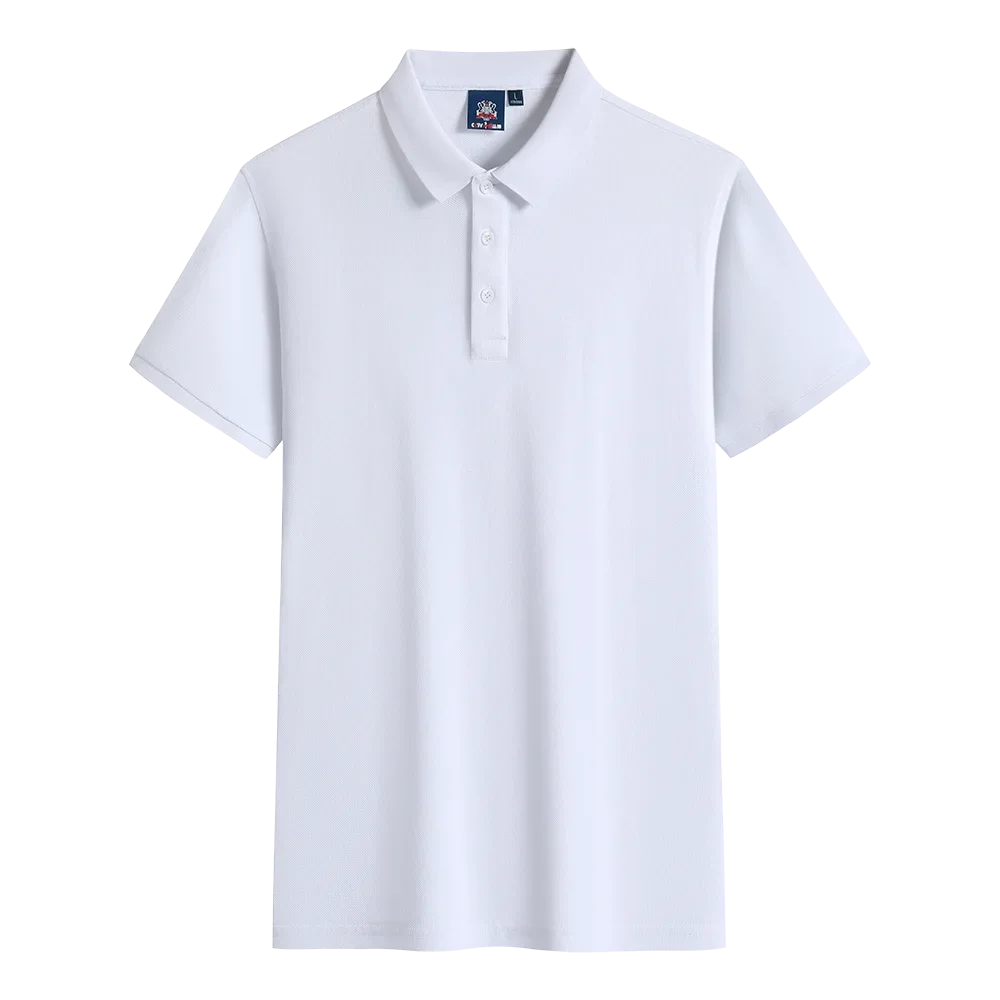 Polo-shirt med Eget Tryck eller Logotyp – 100% Bomull, Unisex S–6XL (Asian)