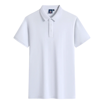 Polo-shirt med Eget Tryck eller Logotyp – 100% Bomull, Unisex S–6XL (Asian)