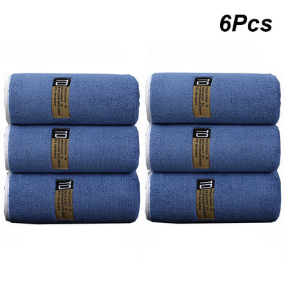 6pcs Thickened Microfiber Towel Set, 40x80cm/15.7"x31.5" Towel, Absorbent Quick-Drying Suitable for Family Fitness and Travel