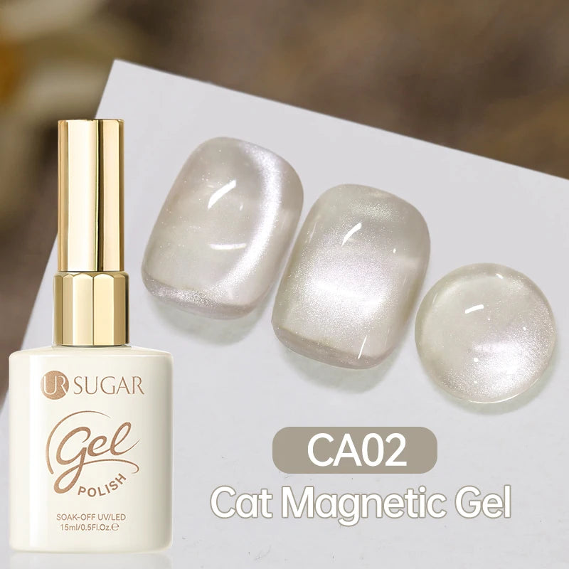 UR SUGAR 15ml Cat Magnetic Gel Nail Polish 30 Colors Semi Permanent Magnetic Gel UV/LED Soak Off Painting Vanrish Design