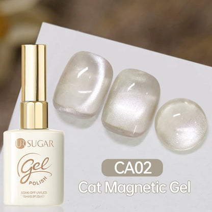 UR SUGAR 15ml Cat Magnetic Gel Nail Polish 30 Colors Semi Permanent Magnetic Gel UV/LED Soak Off Painting Vanrish Design