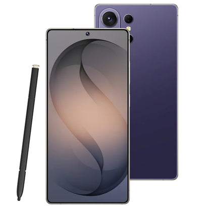 Smartphone S26 Ultra Original Android 15 Face Recognition Mobile Phones 5G Dual Card 7800mAh 7.3 inch Global Version Cellphones