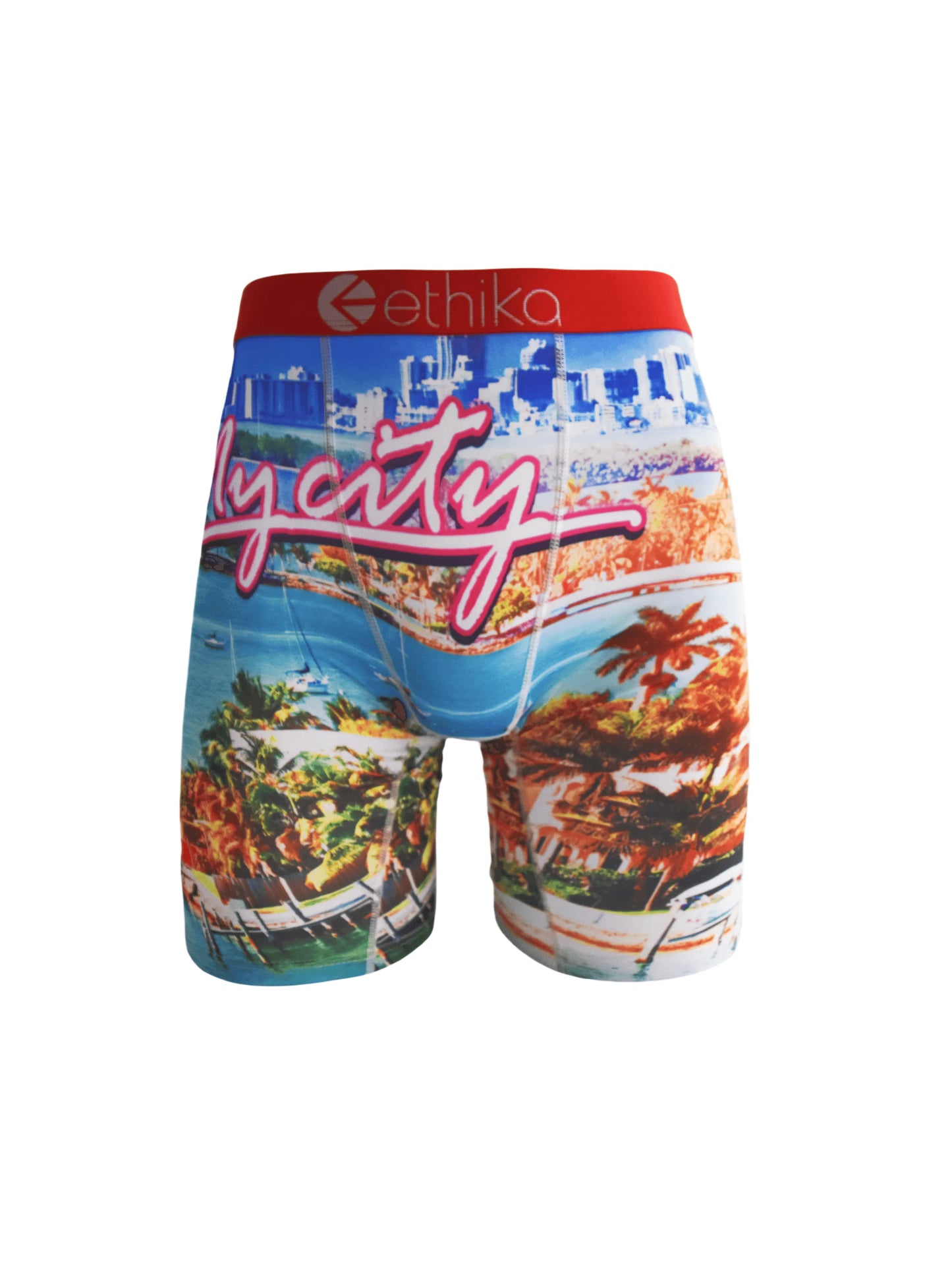 ETHIKA Herrboxers – Andningsbar Mesh-kil, Tryckta Mönster, Plus Size S–3XL