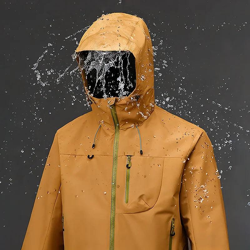 Unisex Softshell Hoodie – Vattentät Vindjämpa för Friluftsliv, Vandring & Klättring, 4 Färger
