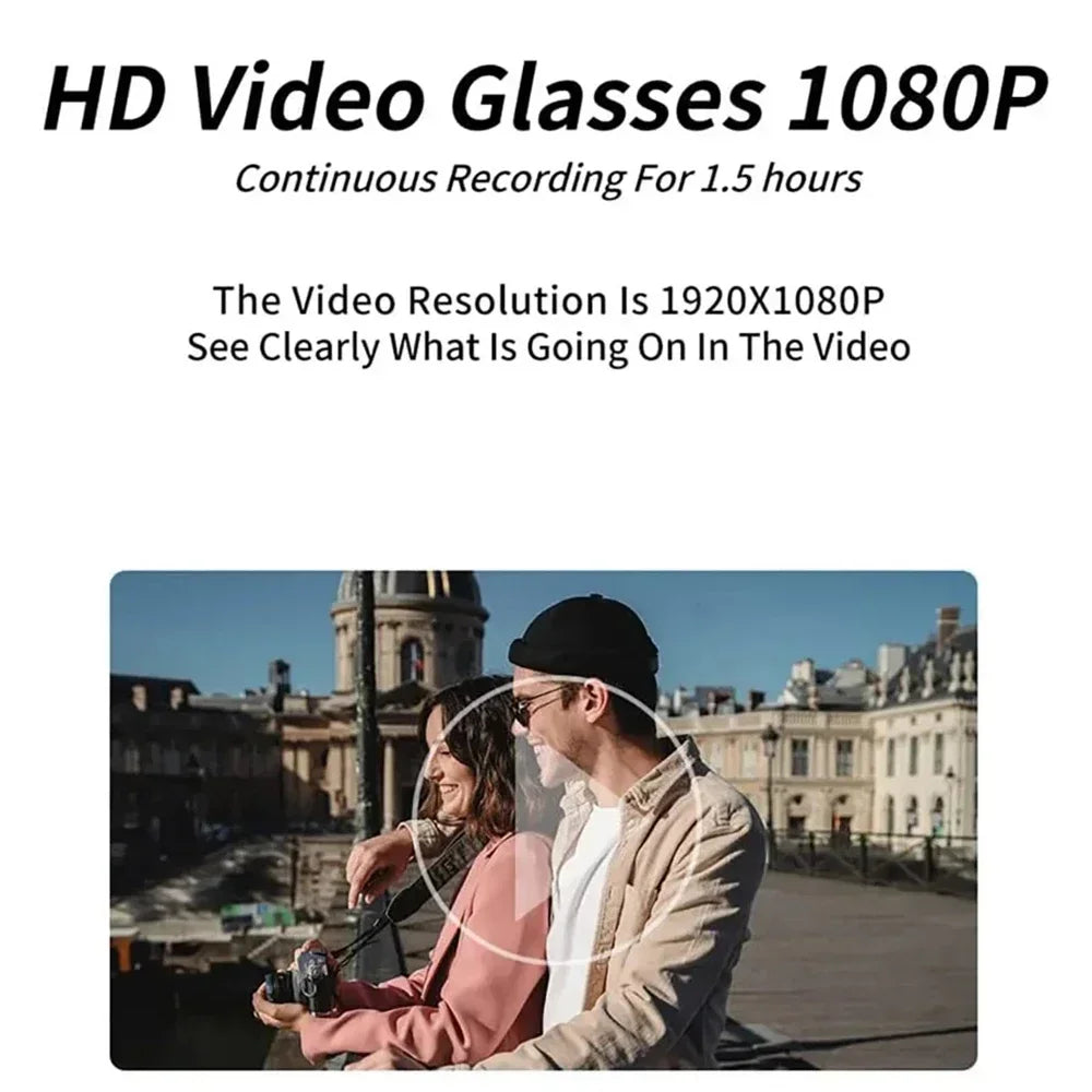 HD 1080P Mini Glasses Camera Portable Video Recorder Wearable Sunglasses Camera Outdoor Sports DV DVR Surveillance Camcorder