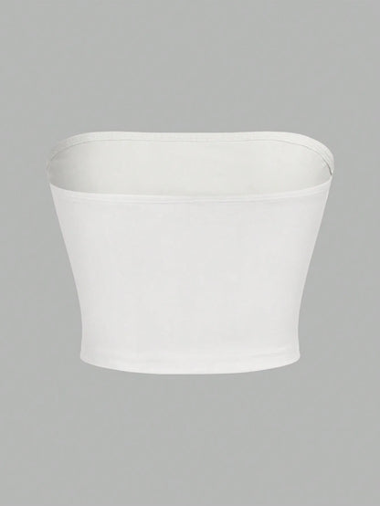 3-pack Axelbandslösa Bandeau Crop Tops för Dam