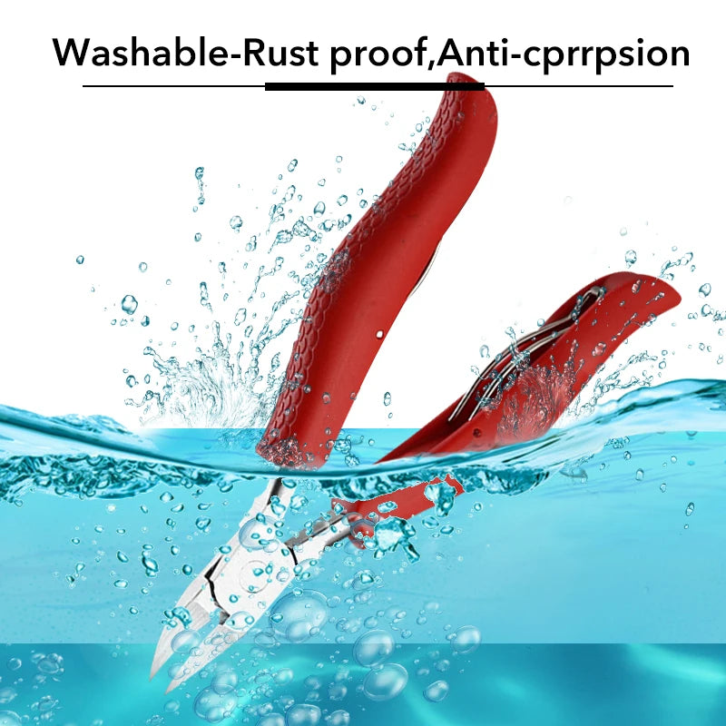 Professional Nail Clipper Thick Nail Nippers Dead Skin Removal Nail Art Pedicure Care Piler Cutter Scissor Tools