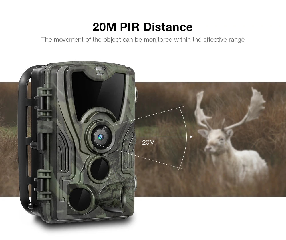 Suntekcam HC-801 Series APP Control 4G 20MP 1080P Hunting Trail Camera Wireless Wildlife Cameras 0.3S Trigger Night Vision