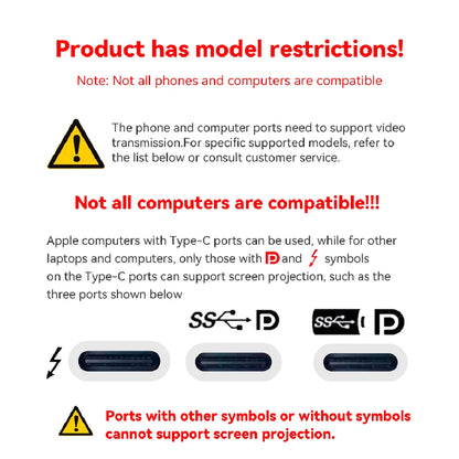 8K@60Hz 8K USB C to HDMI 2.1 Cable Adapter Type C to HDMI Cable for Thunderbolt 3 Compatible with MacBook Pro IPad pro Laptop