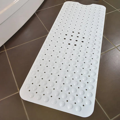 Non-Slip Bathtub Mat Shower Mat with Drain Holes and Suction Cups Machine Washable Household Bathroom Shower Carpet Bathroom