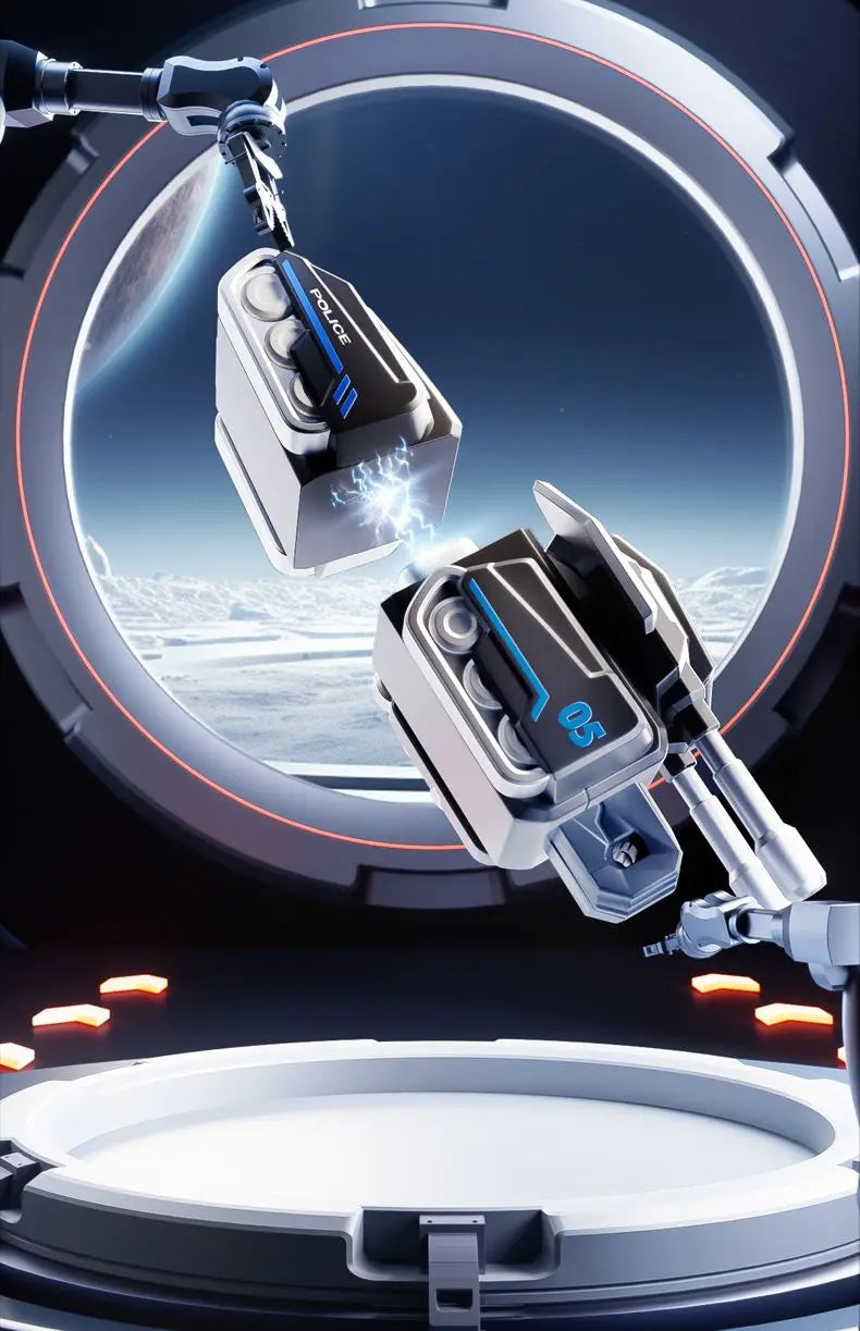 Magnetisk Transformerrobot – Polisbil Förvandlas till Giant Mecha-Robot Lysande Detaljer Pojkar 14+ År Hot Toys 2026