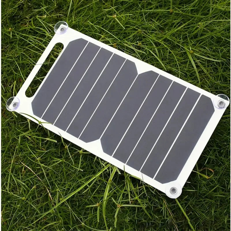 Portable 30W Waterproof Solar Charging Panel USB Type C For Camping Hiking Phone Power Bank Power Supply