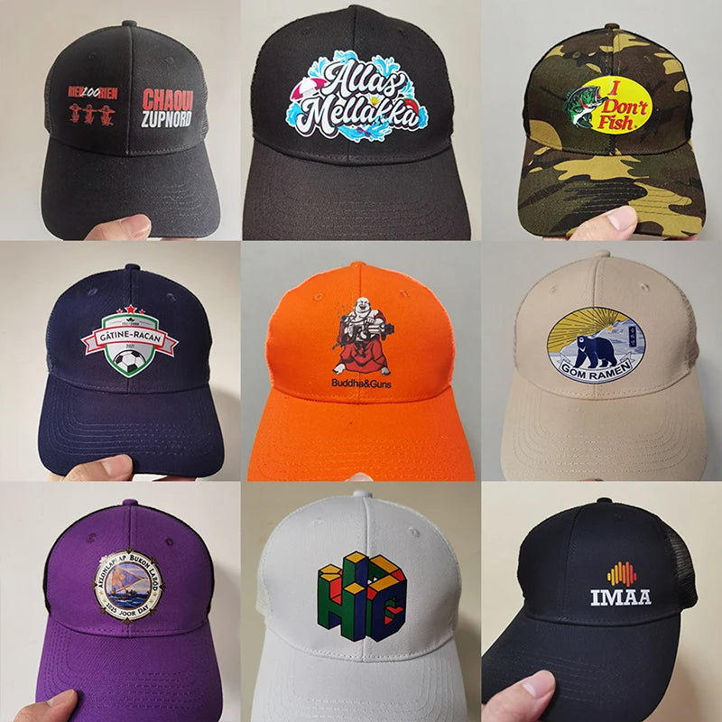 Professional Custom Logo Mesh Cap Sunscreen Sun Visor Cap Casual Sun Hat Designer Snapback Caps Printing Embroidery Baseball Cap