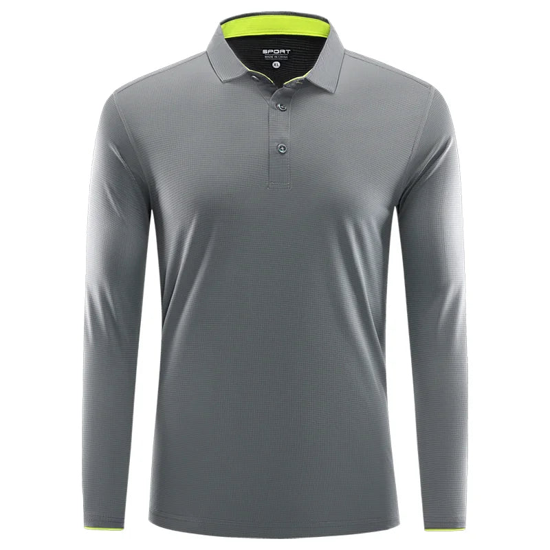 Långärmad Polo Snabbtork Eget Tryck & Brodyr – Lapelkrage | Reklamkläder & Profilprodukter