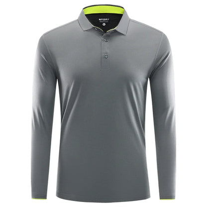 Långärmad Polo Snabbtork Eget Tryck & Brodyr – Lapelkrage | Reklamkläder & Profilprodukter