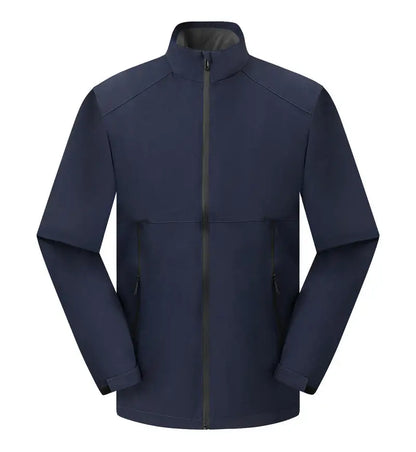 Outdoor Camping Waterproof And Windproof Stand Collar Jacket Custom Printed Embroidery Company Logo Outdoor Fishing Jacket 4xl