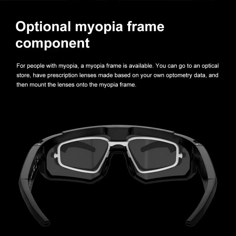 Lenovo 2400w Camera AI ChatGPT Smart Glasses 1080P Video Photo Anti-shake Cycling Sport Sunglasses DualMic 32GB Windproof Goggle