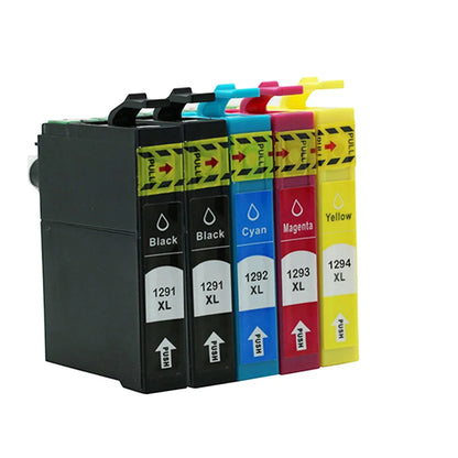 T1291-T1294 Bläckpatron Kompatibel med Epson SX235W SX420W SX435W SX438W SX525WD SX535WD WF-3520 WF-3540