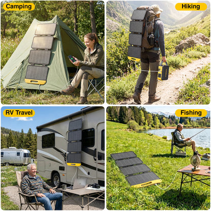 VTOMAN VS40 Hopfällbar Solpanel 40W – IP67, USB-C PD30W & USB-A, 25% Verkningsgrad, Camping