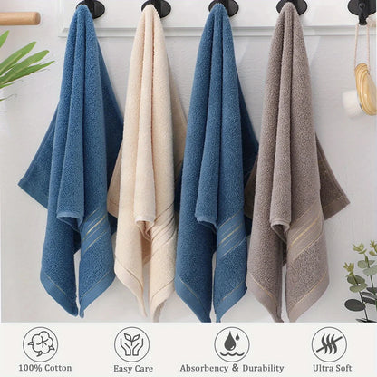 Pure Cotton Bath Towel, Soft and Absorbent Multi-Purpose High-Quality Quick-Dry Bathroom Towel