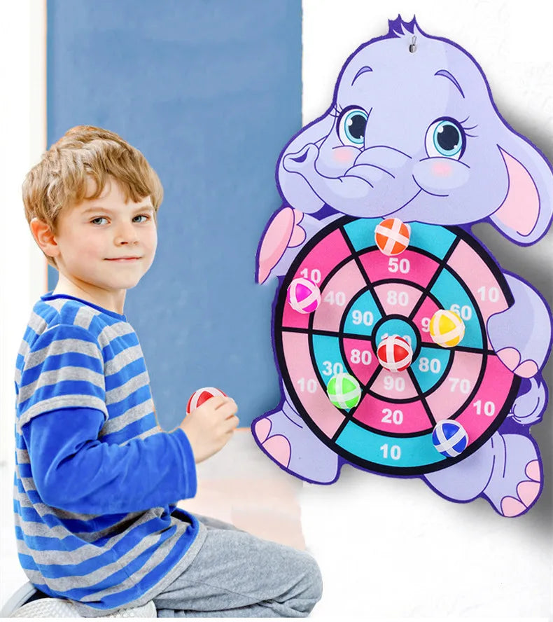Klisterboll Dartspel Barn – Djurtema Montessori Interaktiv Familjlek CE-märkt 2–4 År C00210 2026