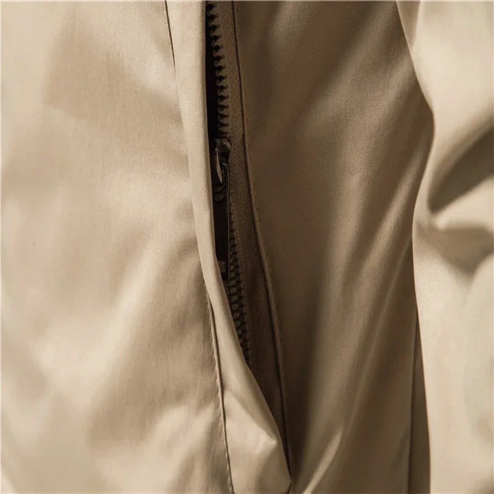 New Spring/Autumn European-American Casual Jackets for Men, Fashionable Trendy Tops, Thin Coats, Plus Sizes Up to 5XL.