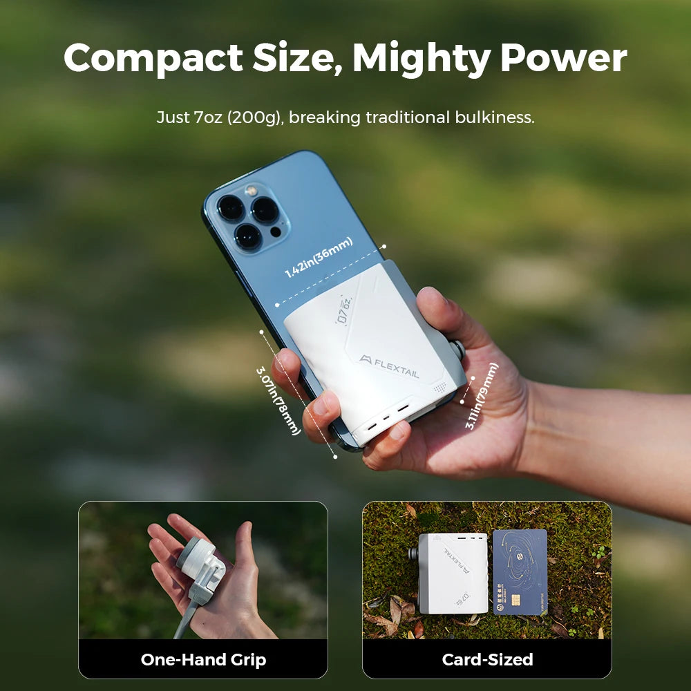 FLEXTAIL TINY SHOWER – Portabel Elektrisk Campingdusch, IPX7, 2500mAh, USB-C, 2 Lägen