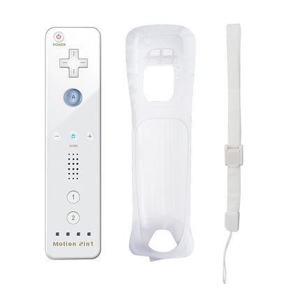 Nintendo Wii Trådlös Handkontroll 2-i-1 – Med/Utan MotionPlus, Silikonskål, Bluetooth, Wii/Wii U/Wii Mini
