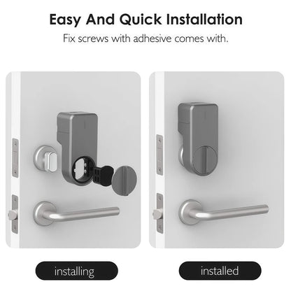 CDOK A1Pro Tuya Bluetooth Smart Lock Is Installed on the Traditional Door Lock Manual Knob to Achieve Smart Unlocking