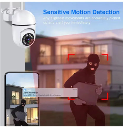 Wifi IP Camera 2MP Outdoor Security Surveillance Cameras AI Human Tracking Two Way Audio 4X Digital Zoom Night Vision Full Color