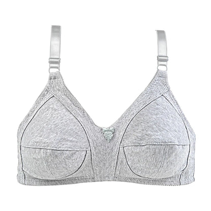 Soft Wire Free Bra For Women Plus Size Bras Comfortable Underwear Cotton Unlined Lingerie 34CD 36CD 38CD 40CD 42CD 44CD