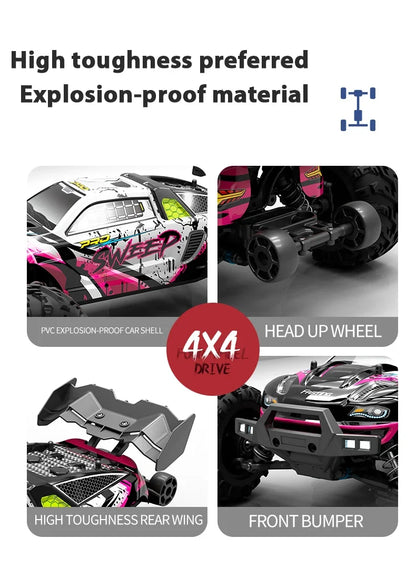 MJX VS RC Car SCY 16101 16102 PRO 4WD 70Km/h 1/16 High Speed Drift Monster Off-road Remote Control Vehicle Electric Crawler