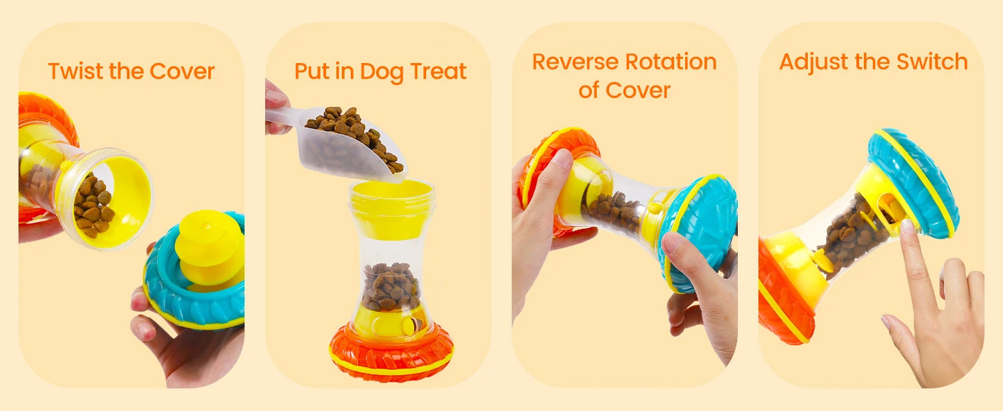 Interactive Dog Puzzle Toys for Boredom, Dogs Enrichment Toy to Keep Them Busy, Treat Dispensing Slow Feeder