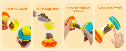 Interactive Dog Puzzle Toys for Boredom, Dogs Enrichment Toy to Keep Them Busy, Treat Dispensing Slow Feeder