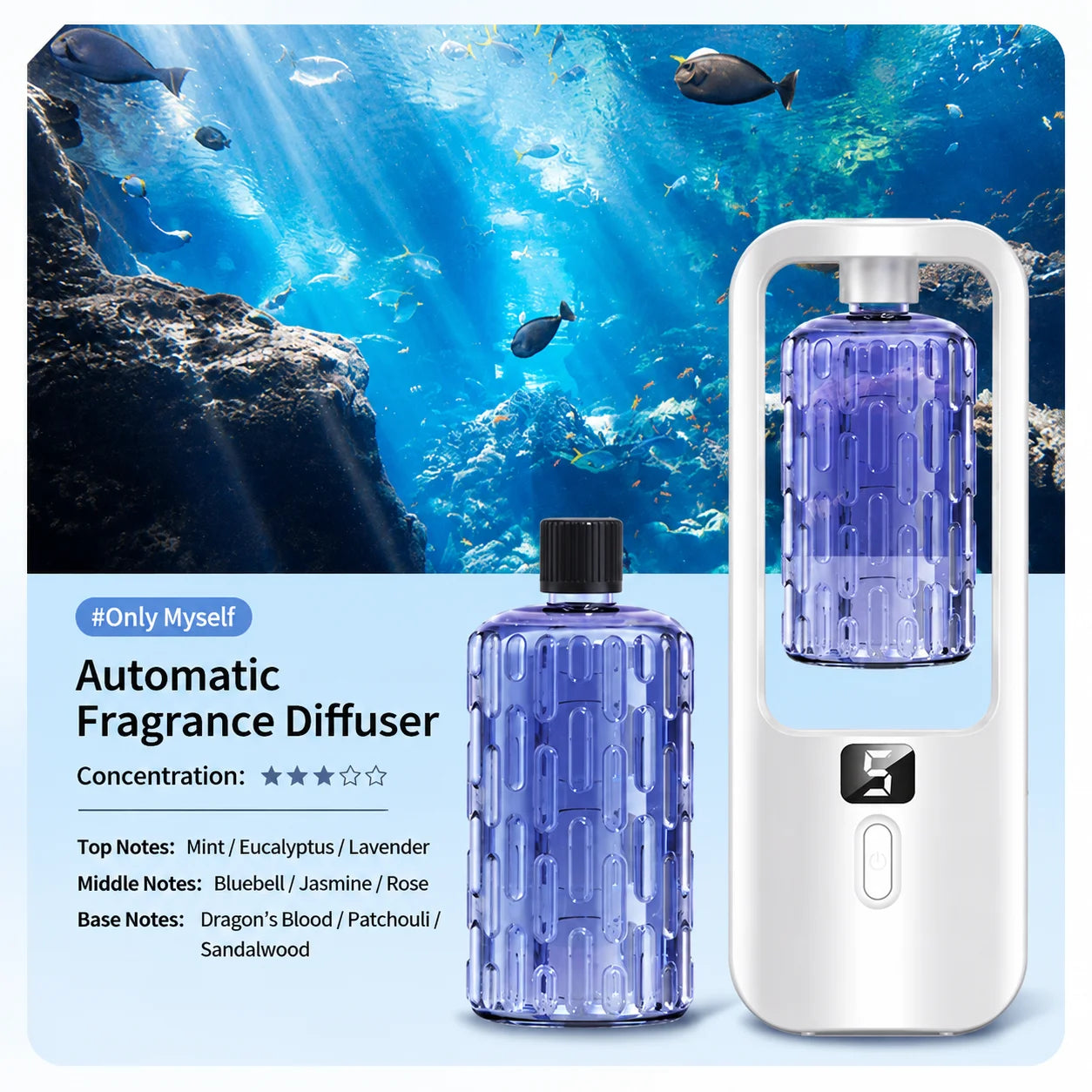 Portable Diffuser Automatic Electric Charge Aroma Machine with Essential Oils Fragrance Spray Wall-mounted Deodorization Toilet