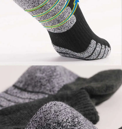 6pairs thickened towel bottom running socks mesh boat socks non-slip breathable sports socks Low cut Men's socks Women's socks