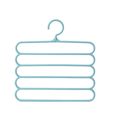 5 Layers Trousers Hangers Household Multi-layer Thickened Clothes Storage Holders Multifunctional Pants Towel Scarfs Racks