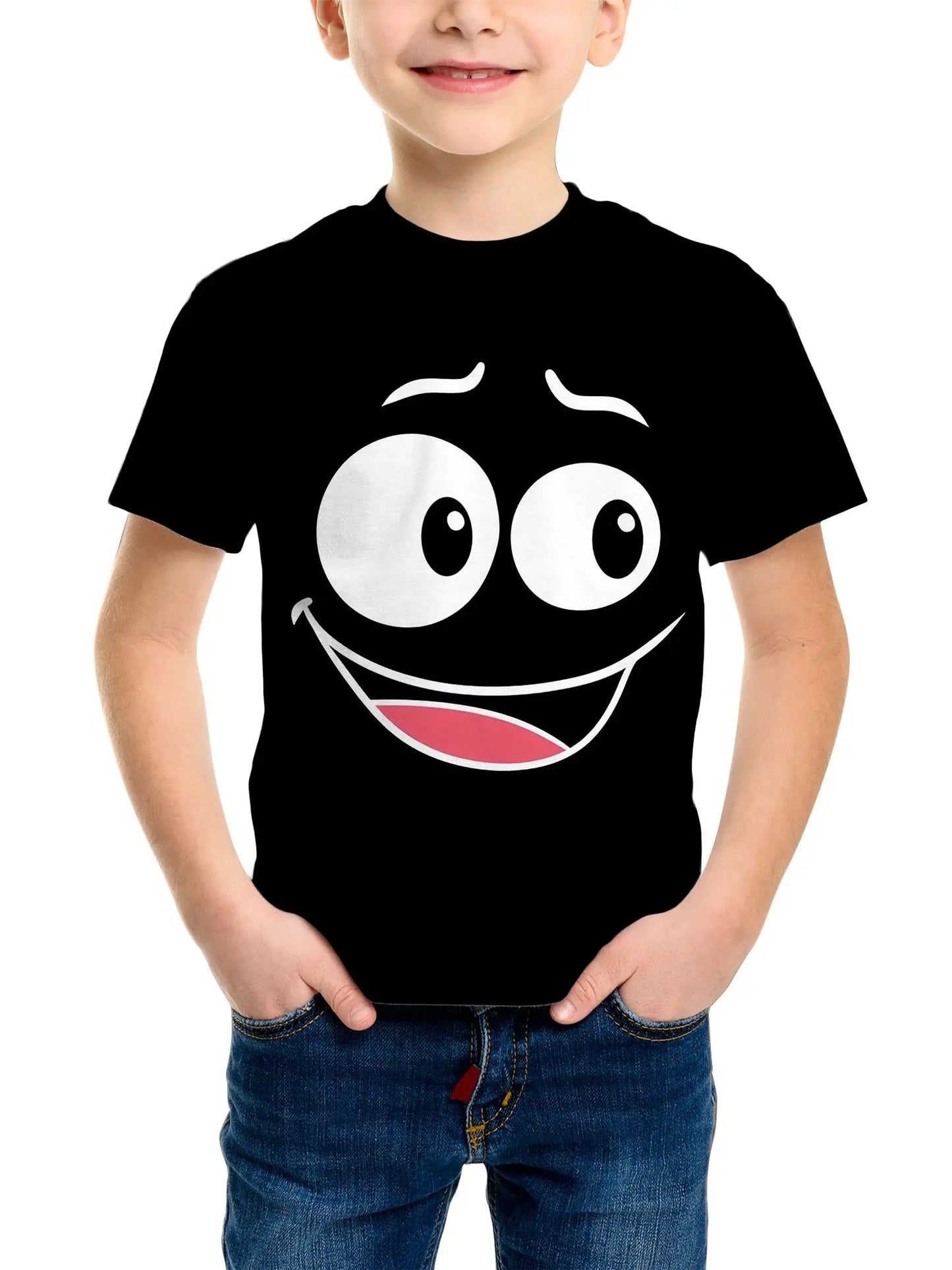 Casual Game Pattern Children's T-Shirt Boy Tops Baby Summer Short Sleeve Clothes Kids 3-12 Years Tees Novelty Children T-Shirt