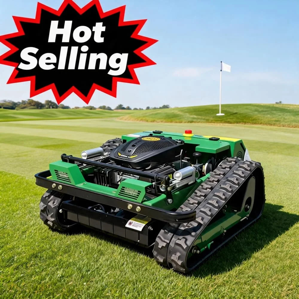 CE Certified Multi-use Trimmer 1000mm Cutting Width Tracked Lawn Mower Remote Control High Efficiency Customization Landscape