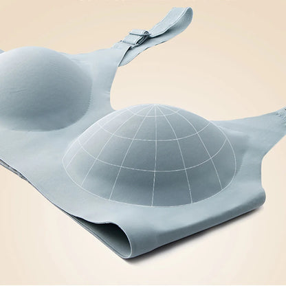 Women's Seamless Bras Ladies Thin Style Jelly Color Soft Bra Wireless Underwear Comfortable Lingerie Deep V Gather